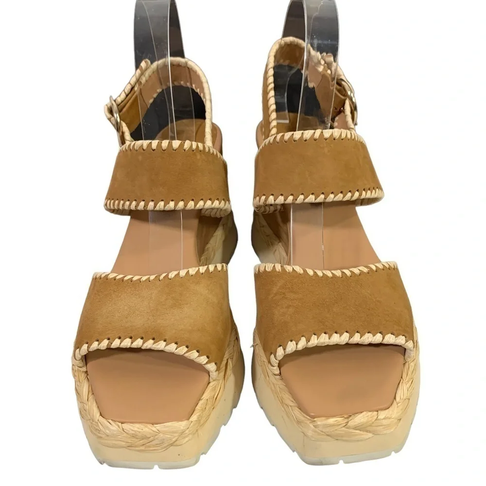 PALOMA BARCELO Espadrille Platform Wedge Sandals Size 41